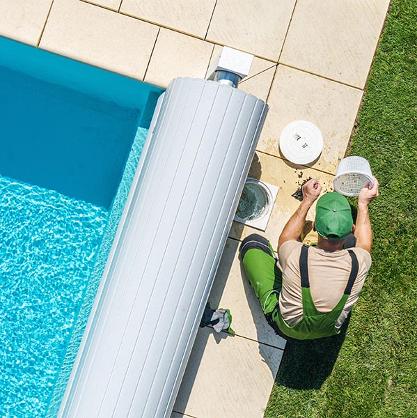 Pool maintenance team at work in Guilford County, NC