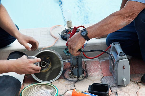 Pool filter repair in High Point, NC by Triad Pool Management LLC