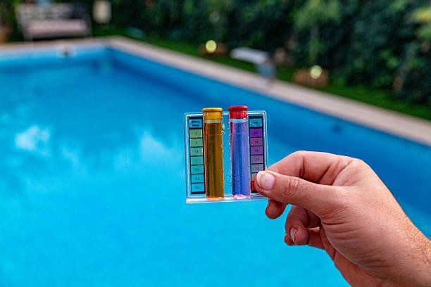 Triad Pool Management LLC testing pool water chemistry in High Point, NC
